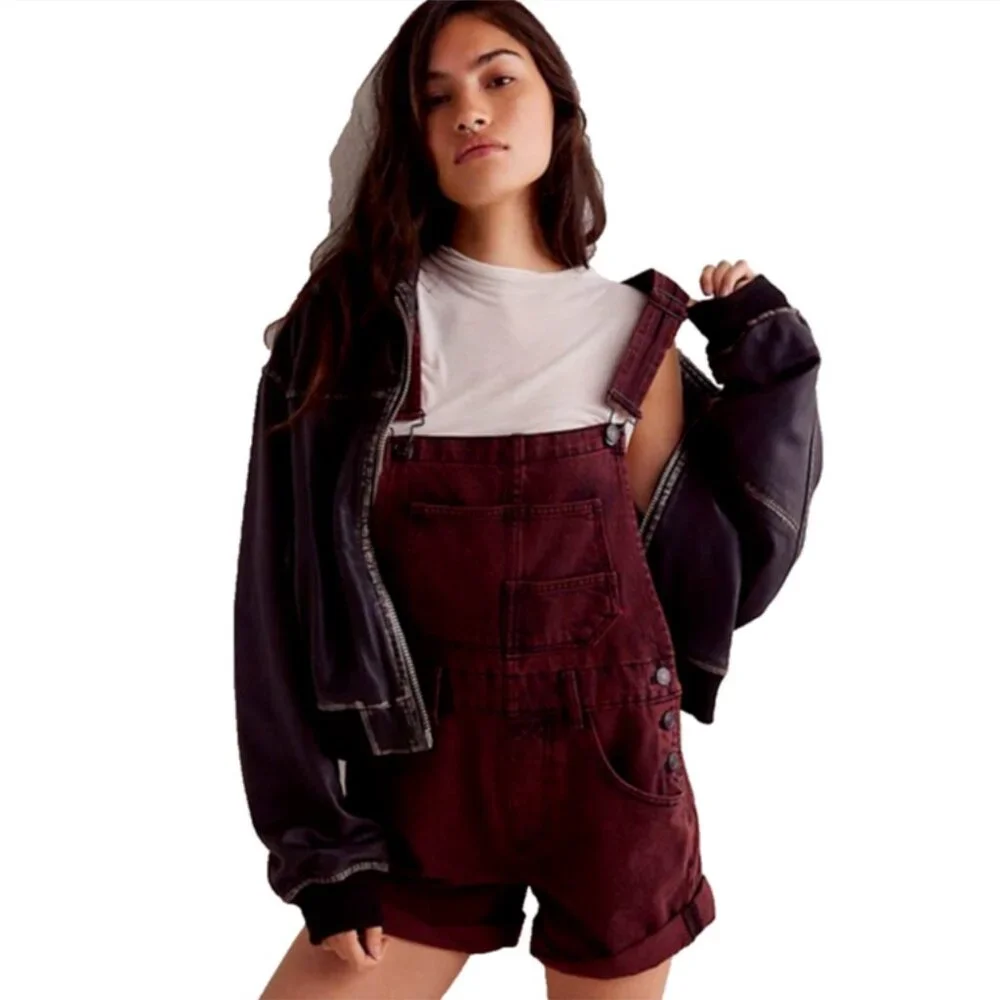 NWOT Free People We the Free Ziggy Shortalls